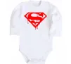 Детский боди Superman logo Белый фото