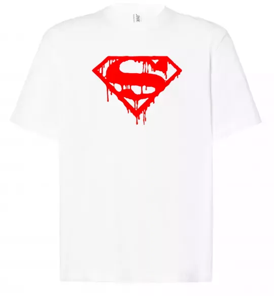 Футболка Оверсайз Superman logo Белый фото