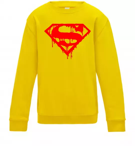 Дитячий світшот Superman logo Сонячно жовтий фото