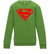 Дитячий світшот Superman logo Лаймовий фото