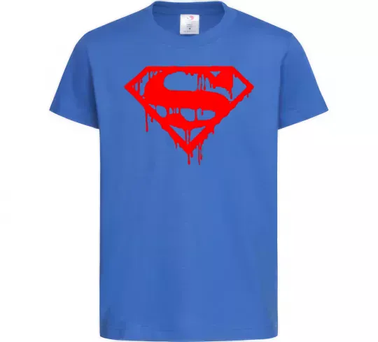 Дитяча футболка Superman logo Яскраво-синій фото