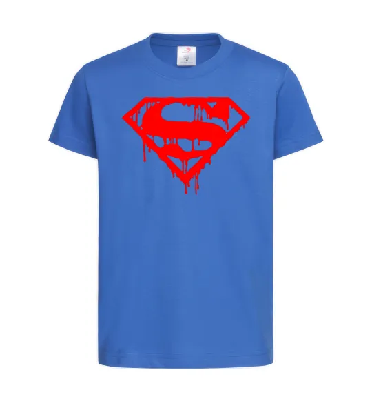 Дитяча футболка Superman logo Яскраво-синій фото