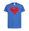 Дитяча футболка Superman logo Яскраво-синій фото