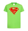Дитяча футболка Superman logo Лаймовий фото