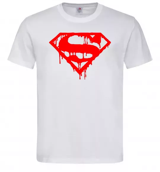 Мужская футболка Superman logo Белый фото
