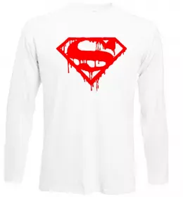 Лонгслив Superman retro Белый фото