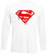 Лонгслив Superman logo Белый фото