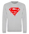 Свитшот Superman logo Серый меланж фото