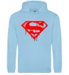 Чоловіча толстовка (худі) Superman logo Блакитний фото