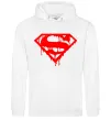 Жіноча толстовка (худі) Superman logo Білий фото