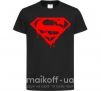 Дитяча футболка Superman logo Чорний фото