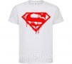 Дитяча футболка Superman logo Білий фото