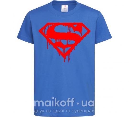 Детская футболка Superman logo Ярко-синий фото