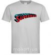 Мужская футболка SUPERMAN слово Серый фото