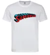 Мужская футболка SUPERMAN слово Белый фото