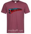Мужская футболка SUPERMAN слово Бордовый фото
