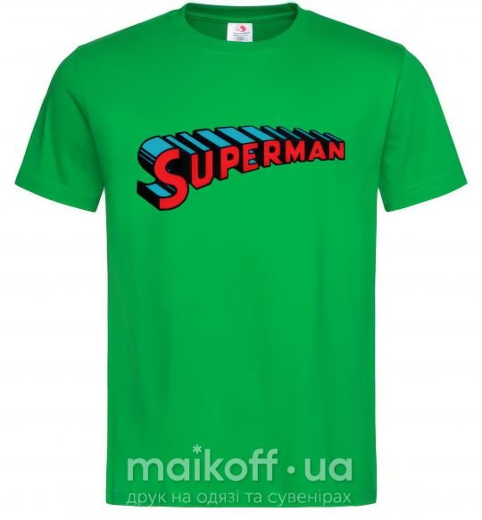 Чоловіча футболка SUPERMAN слово Зелений фото