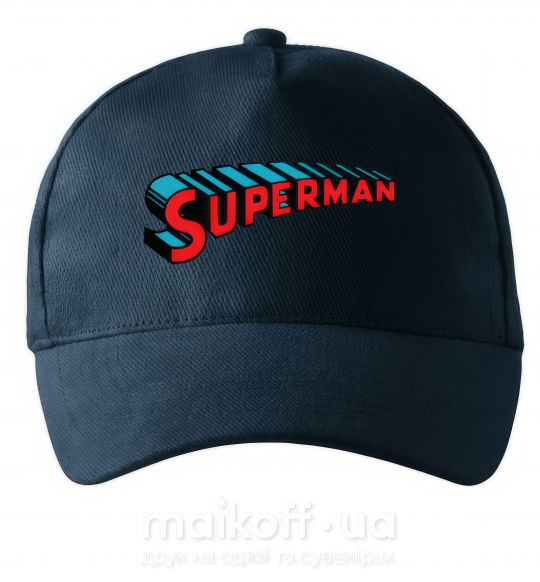 Кепка SUPERMAN слово Темно-синий фото