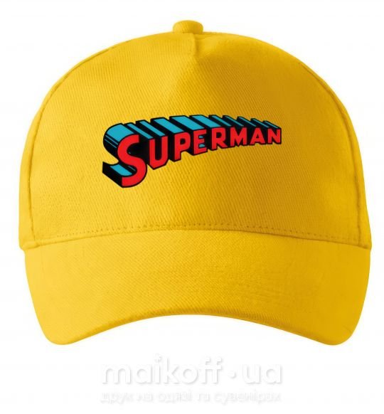 Кепка SUPERMAN слово Сонячно жовтий фото