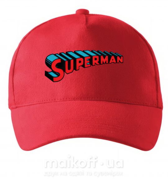 Кепка SUPERMAN слово Красный фото