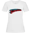 Женская футболка SUPERMAN слово Белый фото