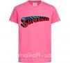 Дитяча футболка SUPERMAN слово Яскраво-рожевий фото