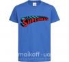 Детская футболка SUPERMAN слово Ярко-синий фото