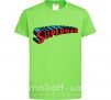 Детская футболка SUPERMAN слово Лаймовый фото