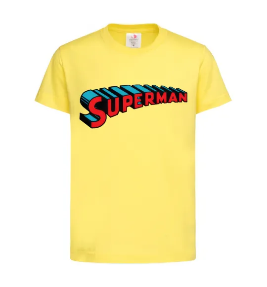 Детская футболка SUPERMAN слово Лимонный фото