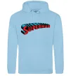 Жіноча толстовка (худі) SUPERMAN слово Блакитний фото