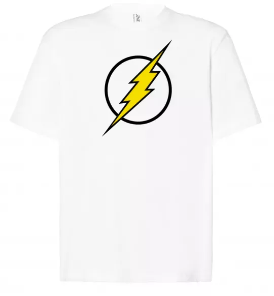 Футболка Оверсайз logo flash Белый фото