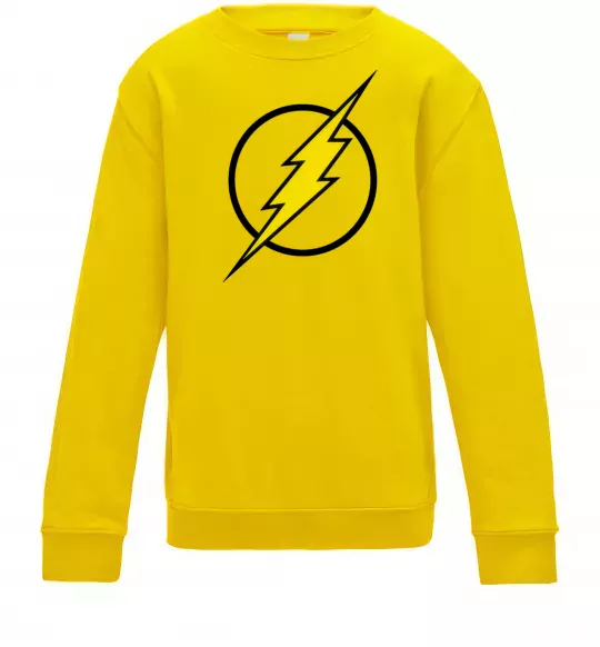 Детский Свитшот logo flash Солнечно желтый фото