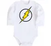 Детский боди logo flash Белый фото