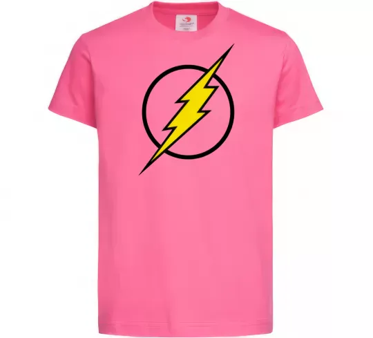 Детская футболка logo flash Ярко-розовый фото