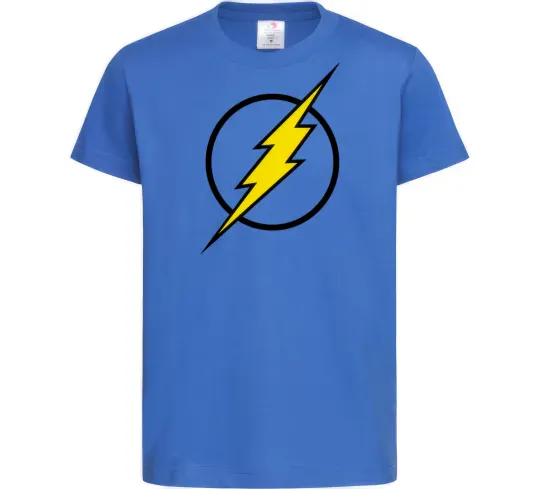 Детская футболка logo flash Ярко-синий фото
