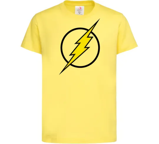 Детская футболка logo flash Лимонный фото