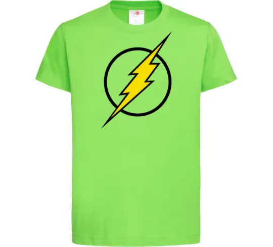 Детская футболка logo flash Лаймовый фото