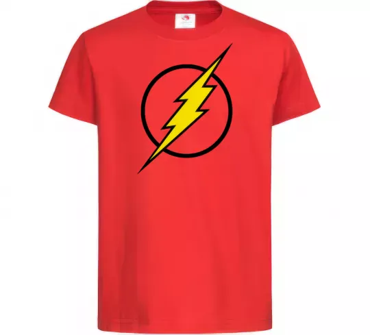 Детская футболка logo flash Красный фото
