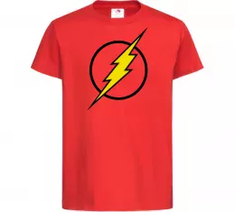 Детская футболка logo flash Красный фото