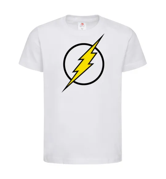 Дитяча футболка logo flash Білий фото