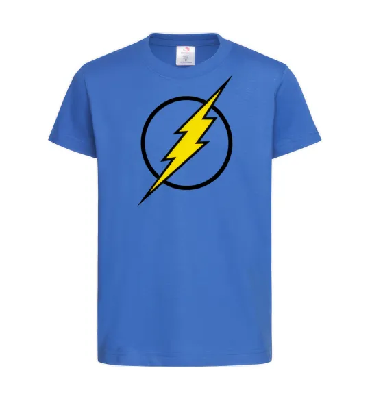 Дитяча футболка logo flash Яскраво-синій фото
