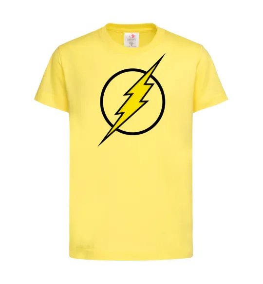 Дитяча футболка logo flash Лимонний фото