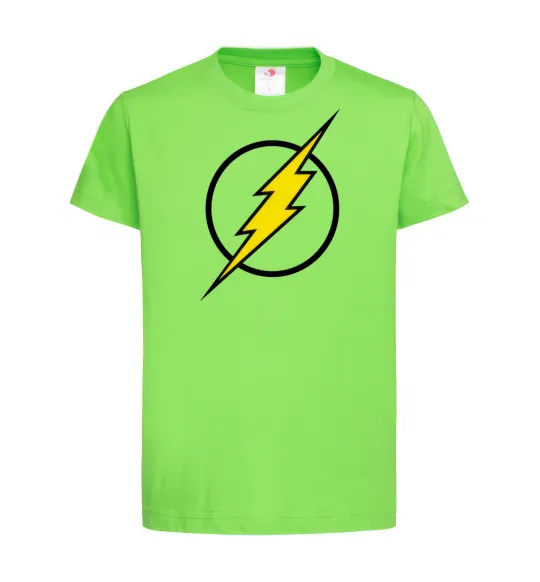 Дитяча футболка logo flash Лаймовий фото