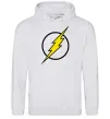 Мужская толстовка (худи) logo flash Серый меланж Мужская толстовка (худи) logo flash Серый меланж фото