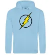 Чоловіча толстовка (худі) logo flash Блакитний фото