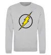 Свитшот logo flash Серый меланж фото