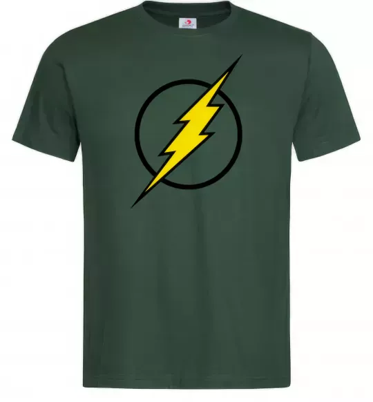 Мужская футболка logo flash Темно-зеленый фото