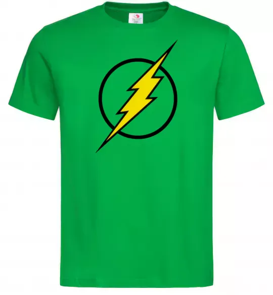Мужская футболка logo flash Зеленый фото