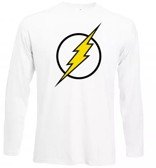 Лонгслів logo flash Білий фото