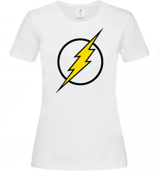 Жіноча футболка logo flash Білий фото